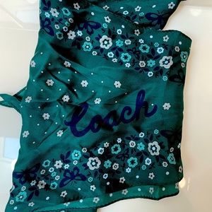 Coach silk neck scarf